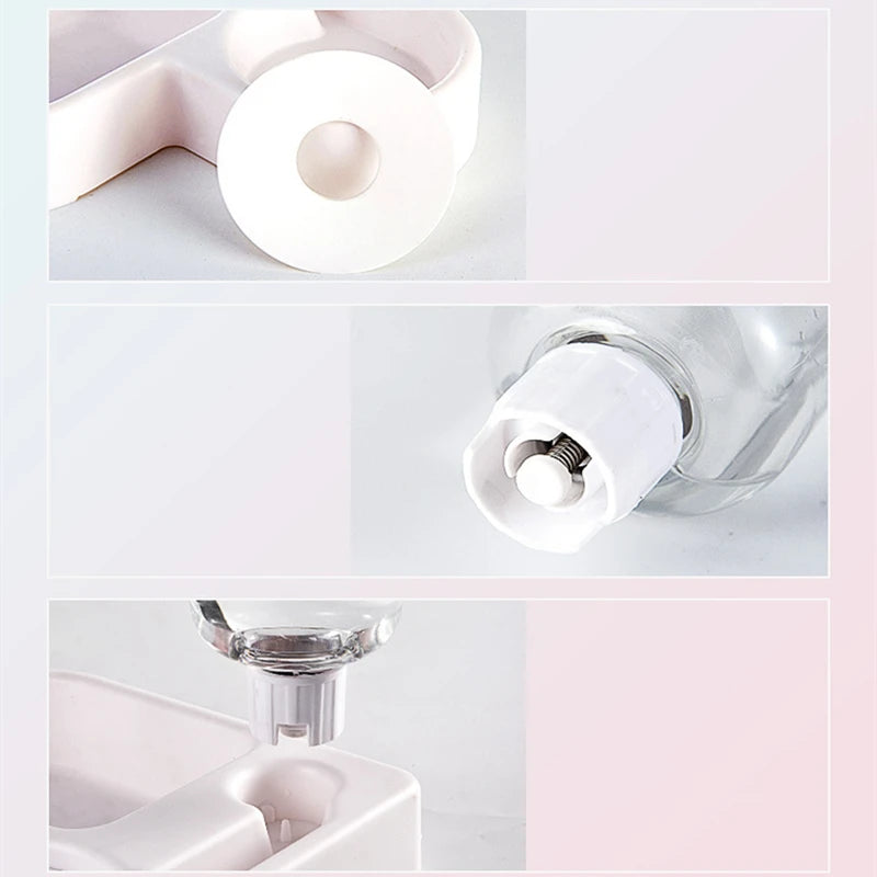 Corner Dog Bowl Pet Automatic Feeder Small Dog Cat Drinking Bowl For Dog Water Drinking Cat Feeding Large Capacity Dispenser Pet