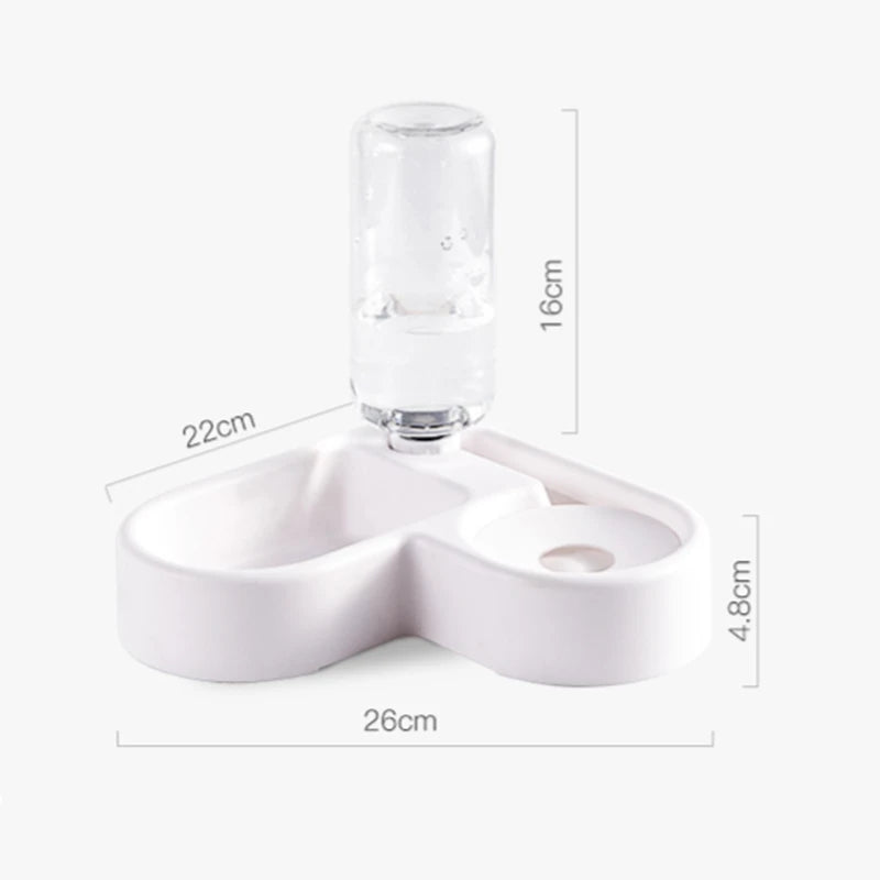 Corner Dog Bowl Pet Automatic Feeder Small Dog Cat Drinking Bowl For Dog Water Drinking Cat Feeding Large Capacity Dispenser Pet
